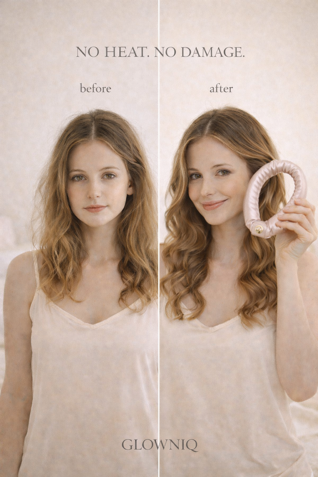 SilkWave™ Locken-Set ohne Hitze – Haarschonendes Styling über Nacht | Glowniq