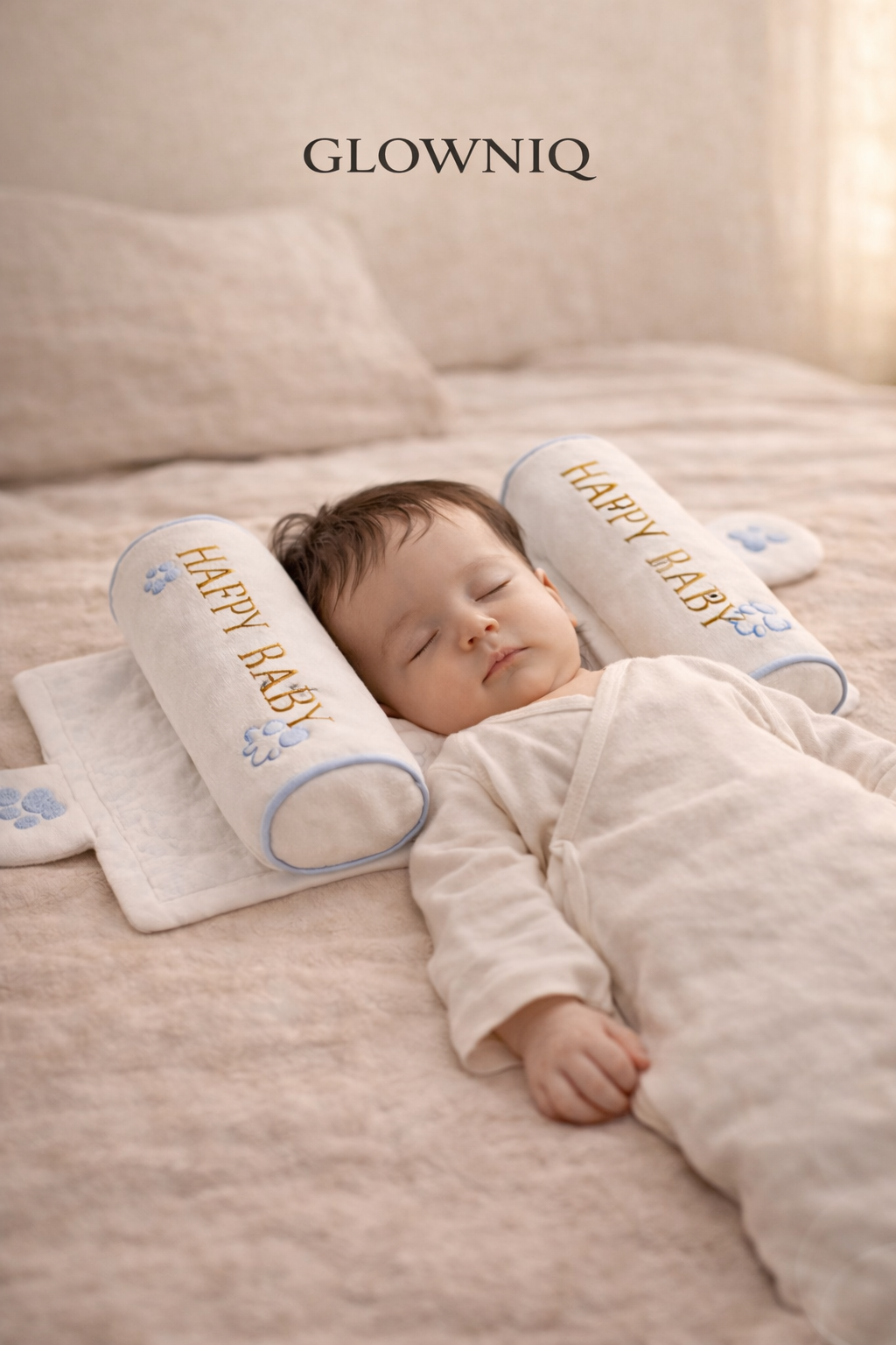 Glowniq™ CloudNest Baby-Schlafkissen