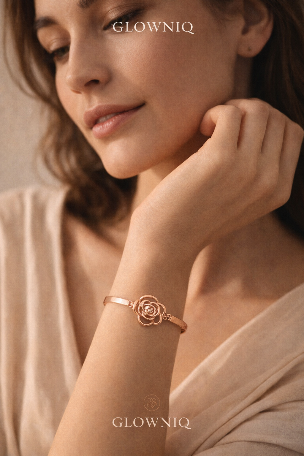 GLOWNIQ Ewige Rose Armband