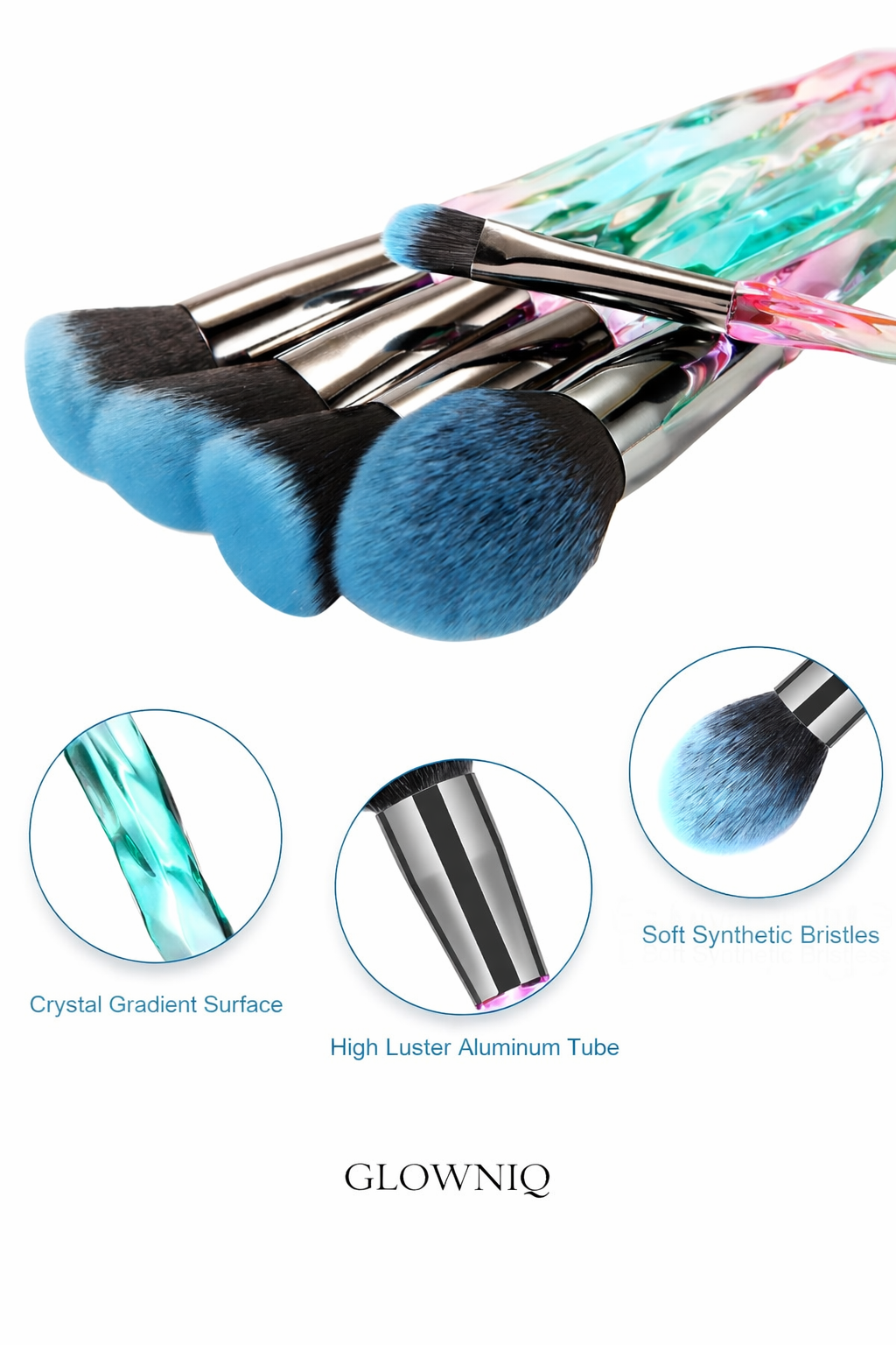 GLOWNIQ™ LUMINA Kristall-Pinselset