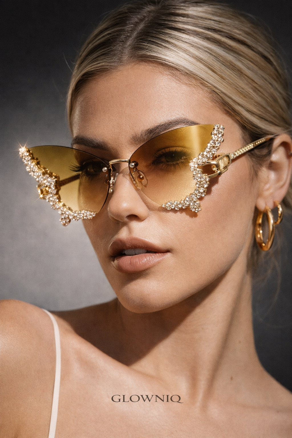 GLOWNIQ™ Aurora Diamant-Schmetterlings-Sonnenbrille