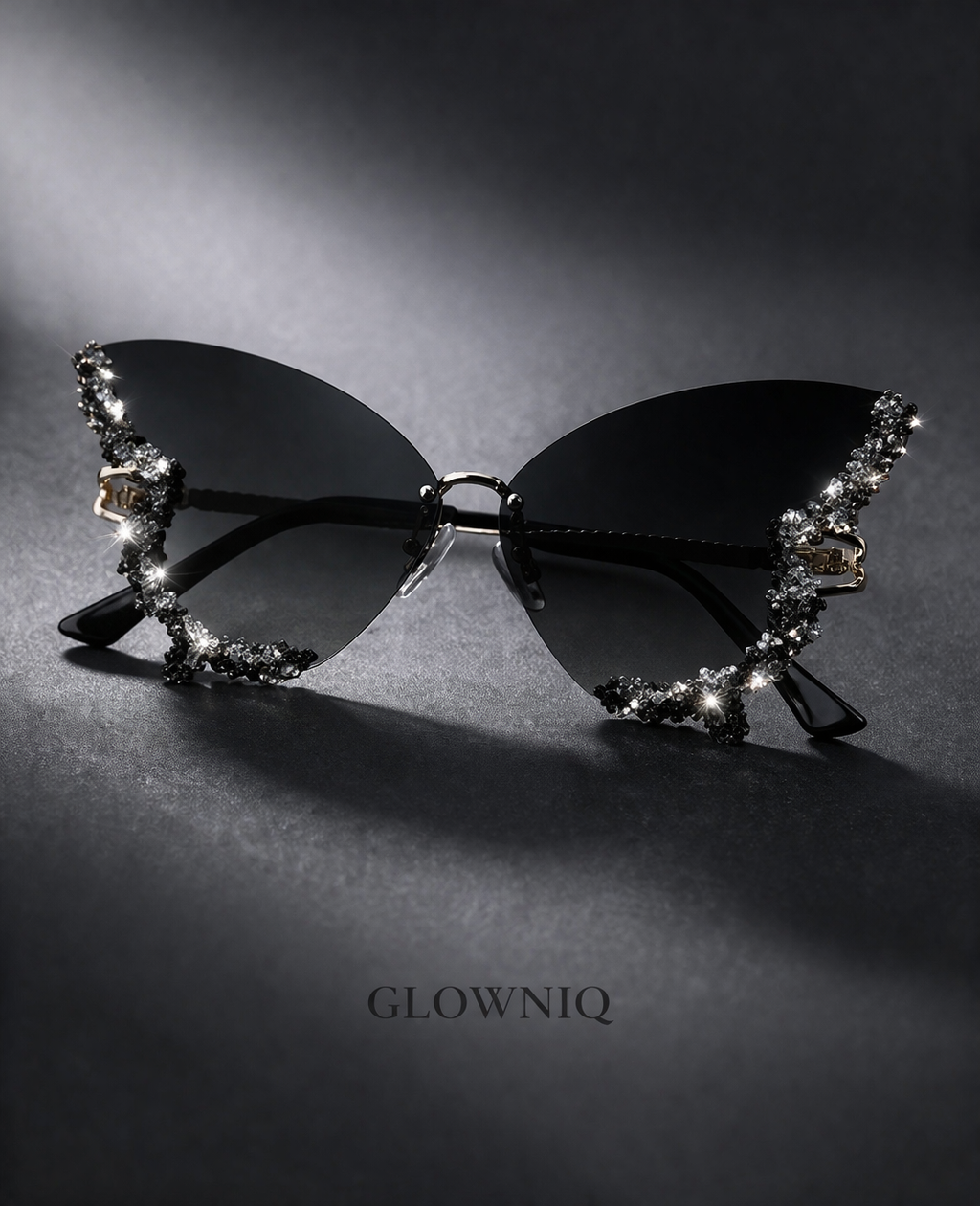 GLOWNIQ™ Aurora Diamant-Schmetterlings-Sonnenbrille