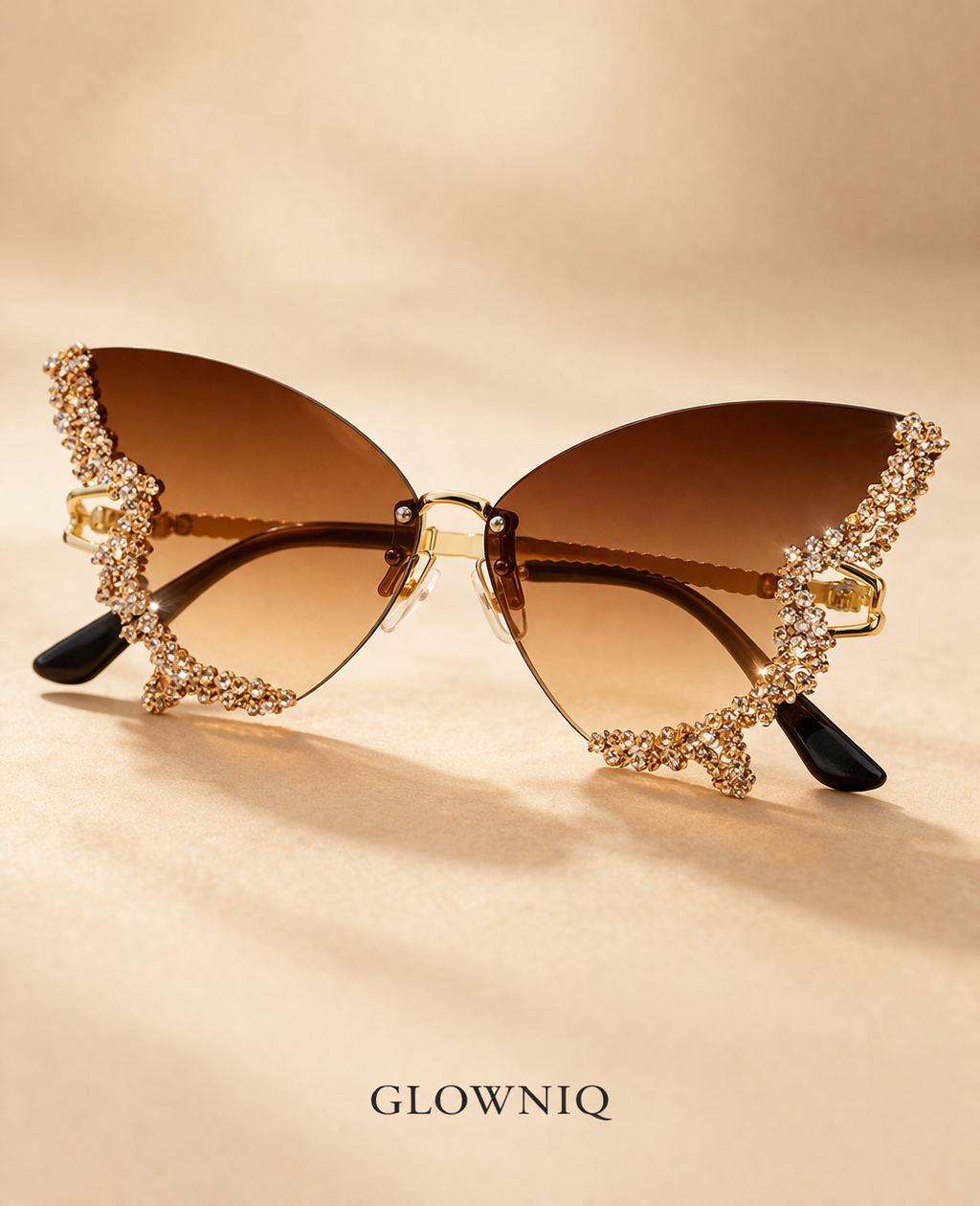 GLOWNIQ™ Aurora Diamant-Schmetterlings-Sonnenbrille