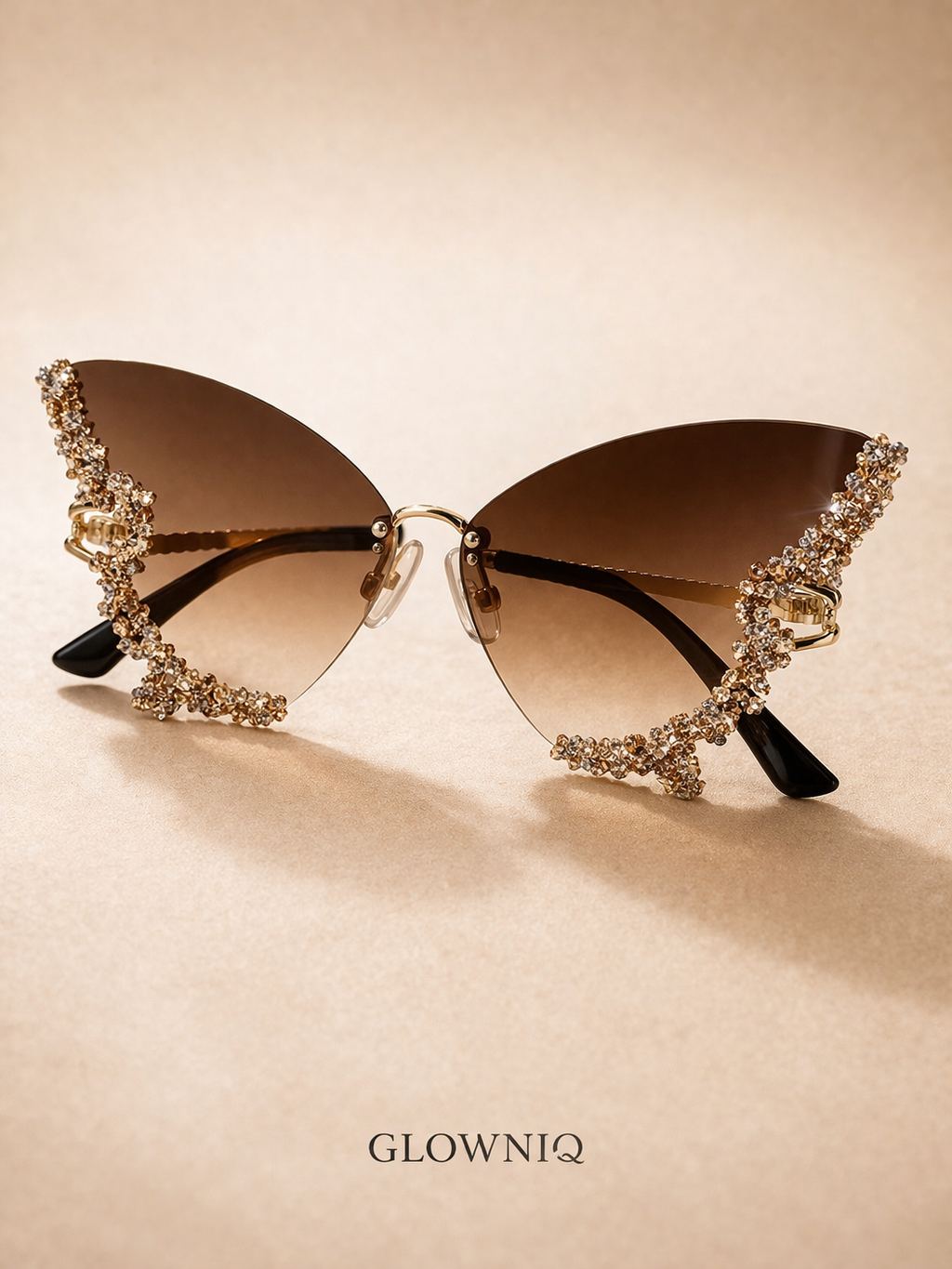 GLOWNIQ™ Aurora Diamant-Schmetterlings-Sonnenbrille