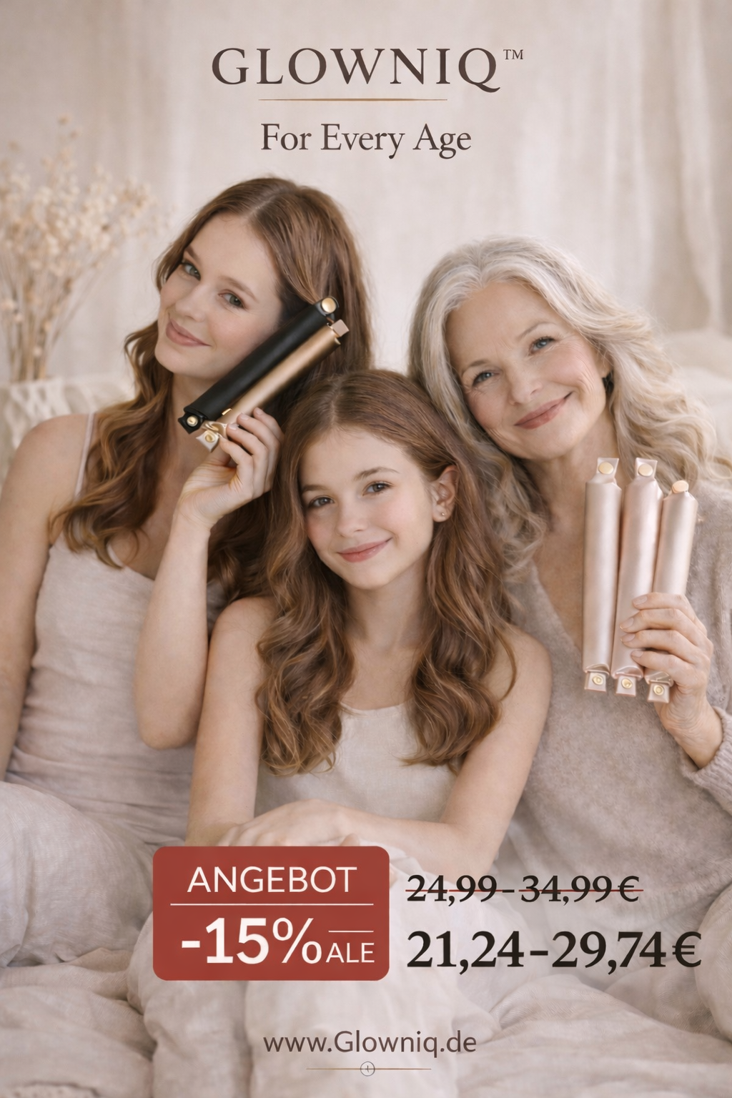 SilkWave™ Locken-Set ohne Hitze – Haarschonendes Styling über Nacht | Glowniq