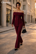 Glowniq™ Élan Off-Shoulder Suit Set