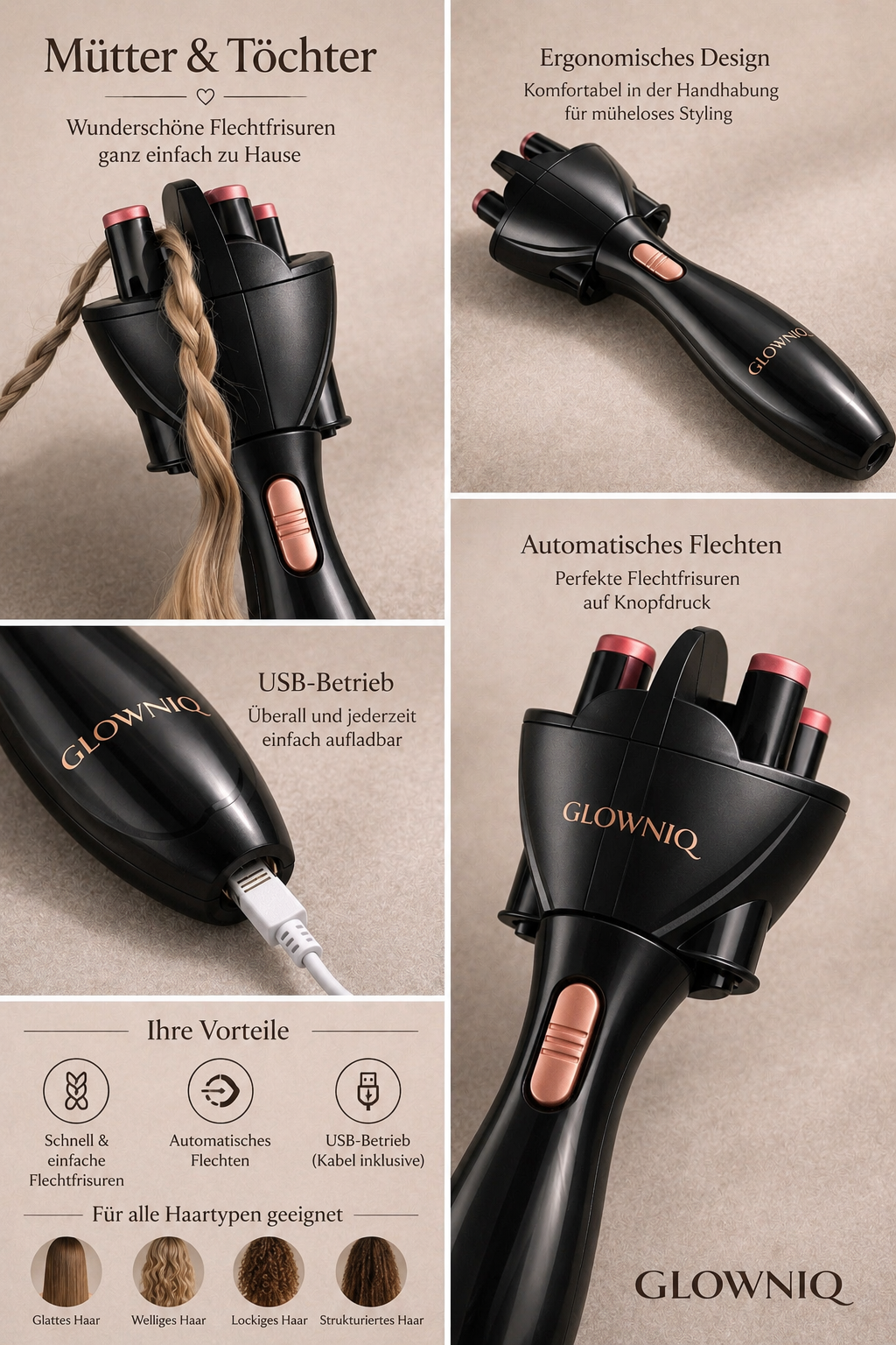 GLOWNIQ AutoBraid Styler