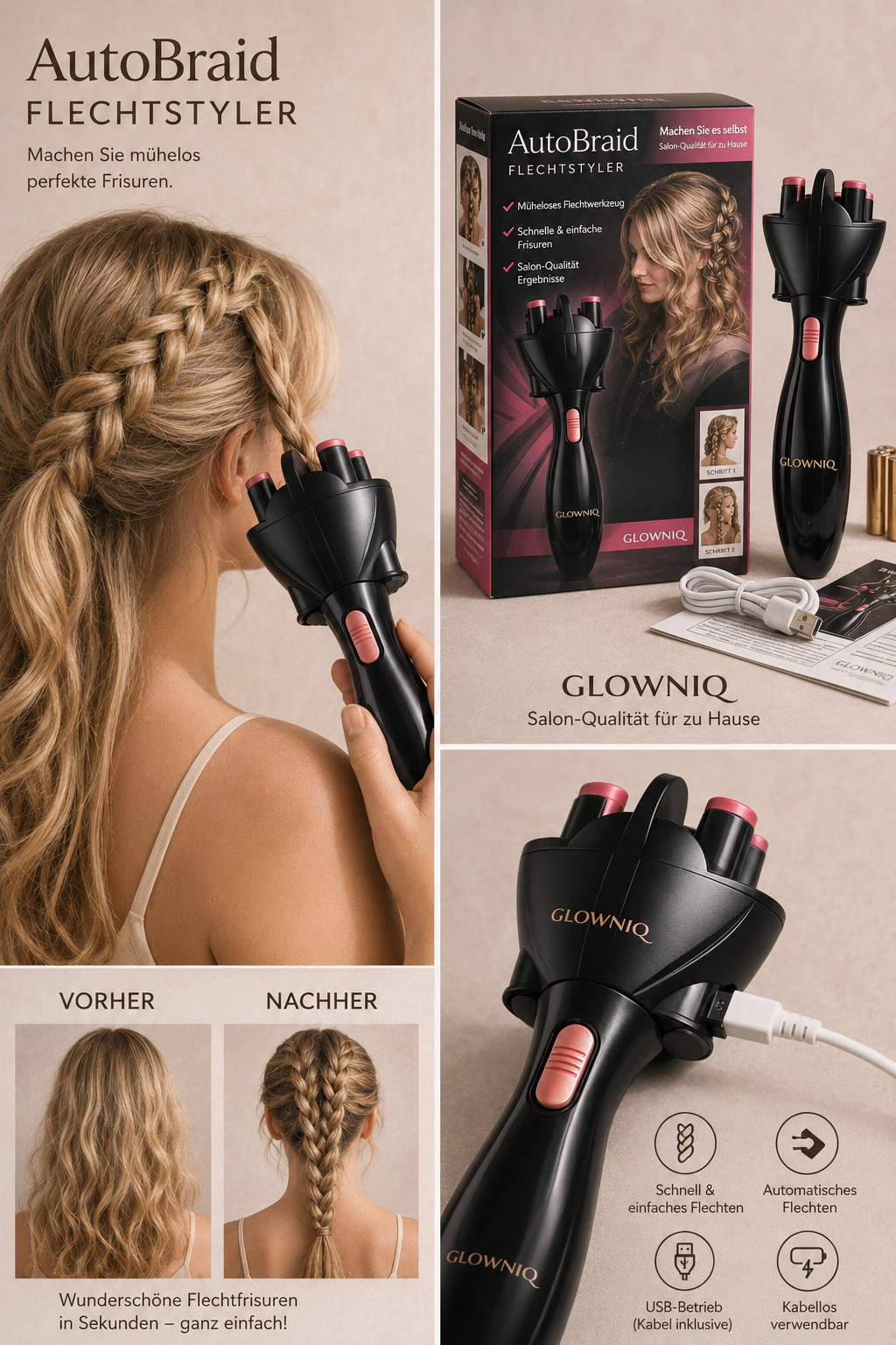 GLOWNIQ AutoBraid Styler