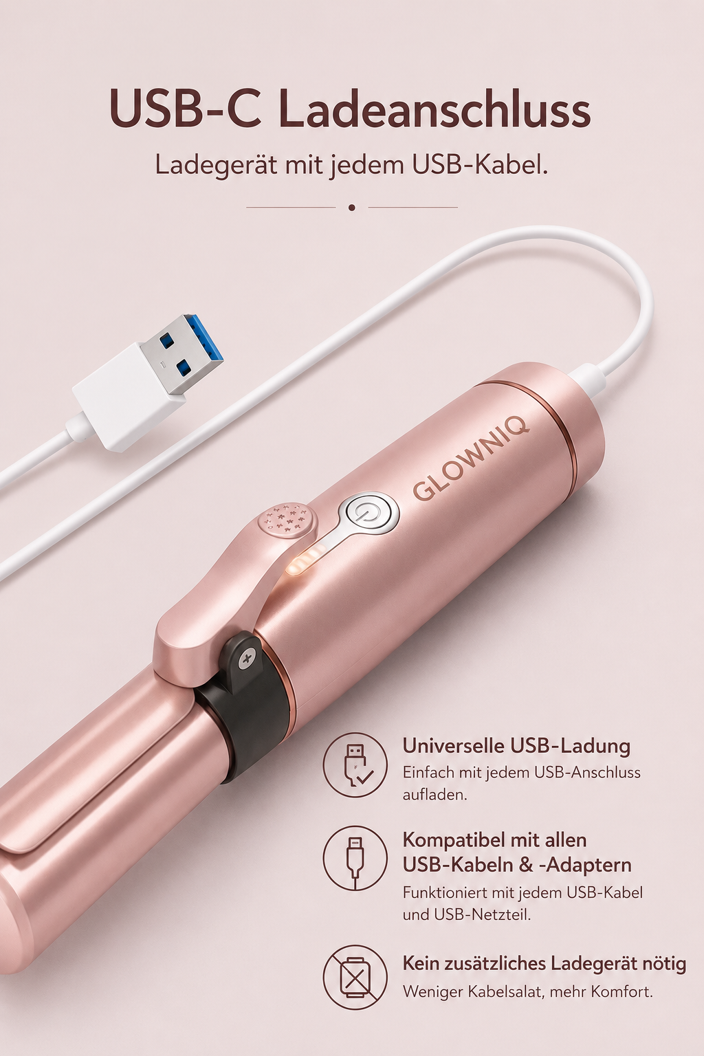 GLOWNIQ MiniStyle Pro – 2-in-1 Reisestyler