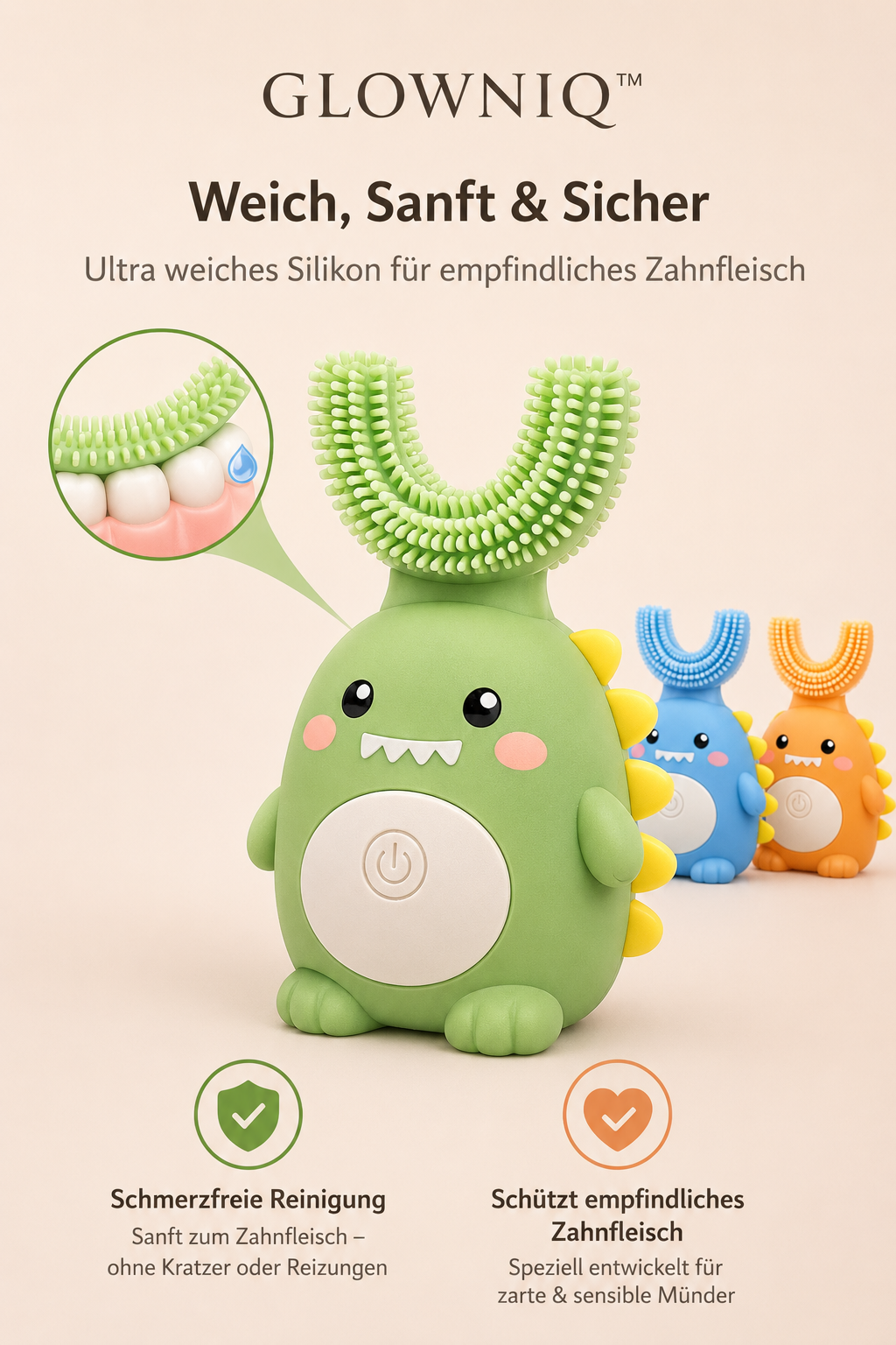 Glowniq™ DinoSmile 360° U-Bürste