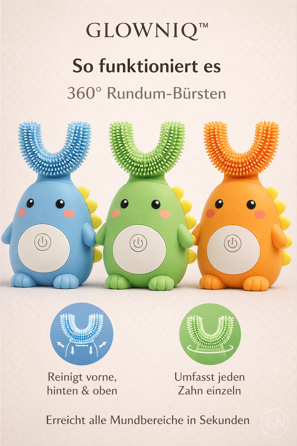Glowniq™ DinoSmile 360° U-Bürste