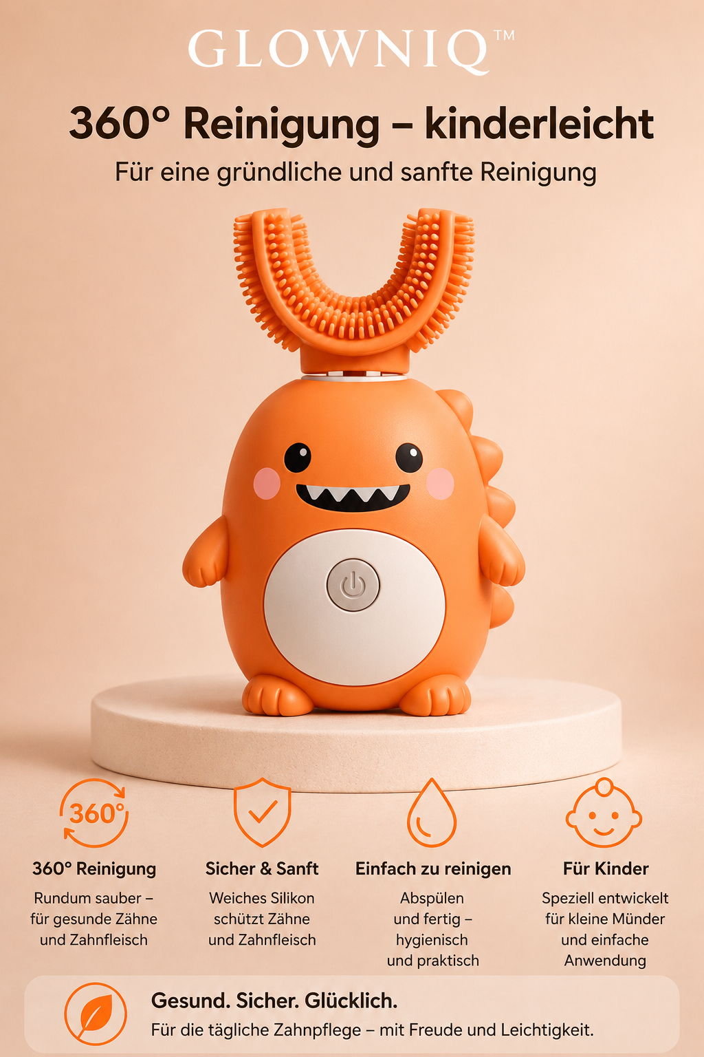 Glowniq™ DinoSmile 360° U-Bürste