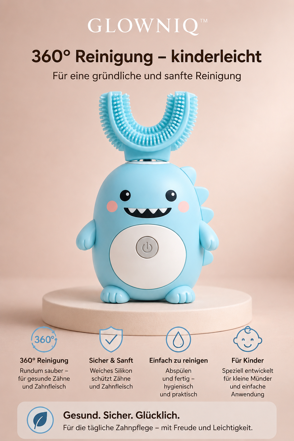 Glowniq™ DinoSmile 360° U-Bürste