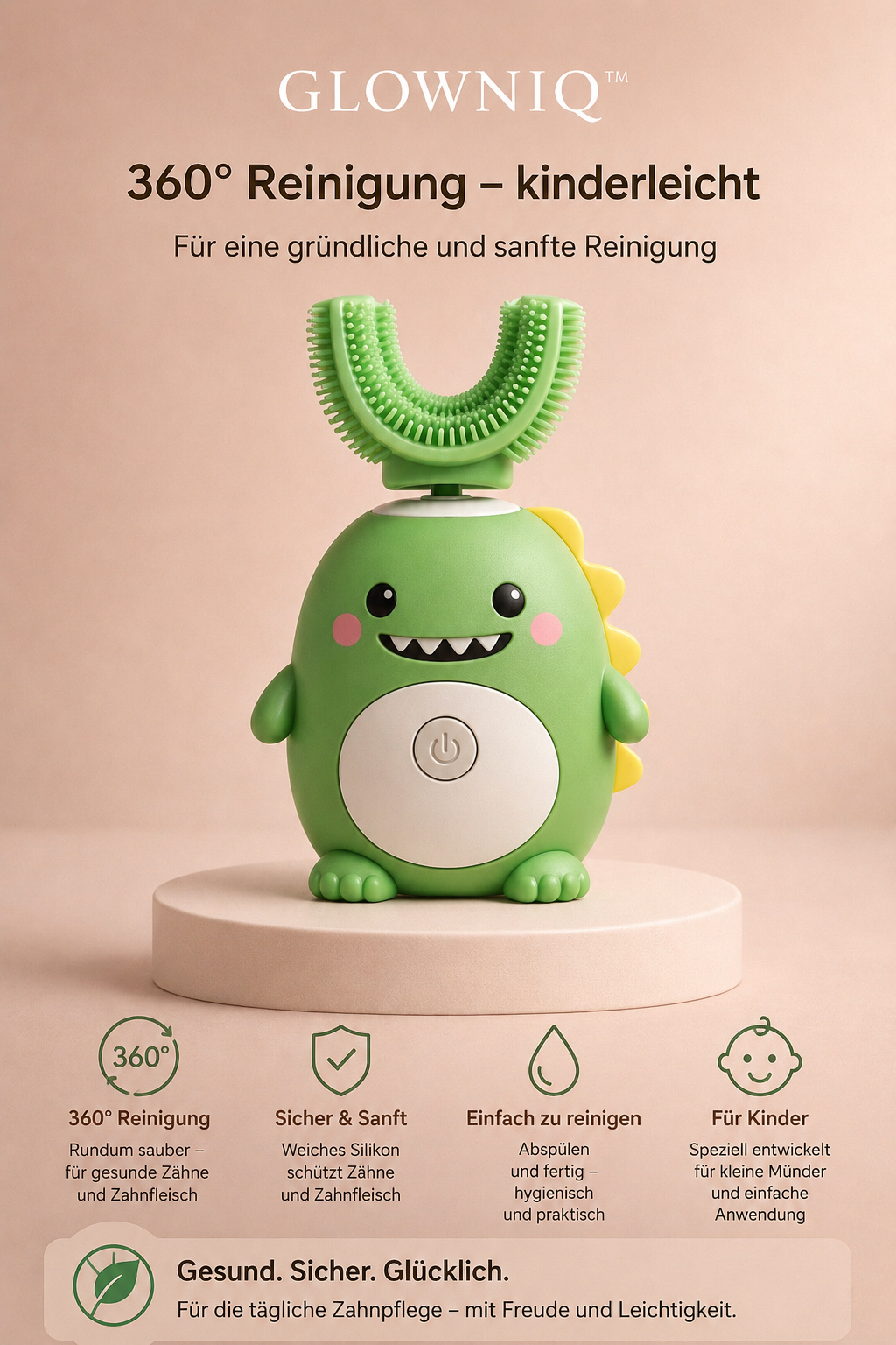 Glowniq™ DinoSmile 360° U-Bürste