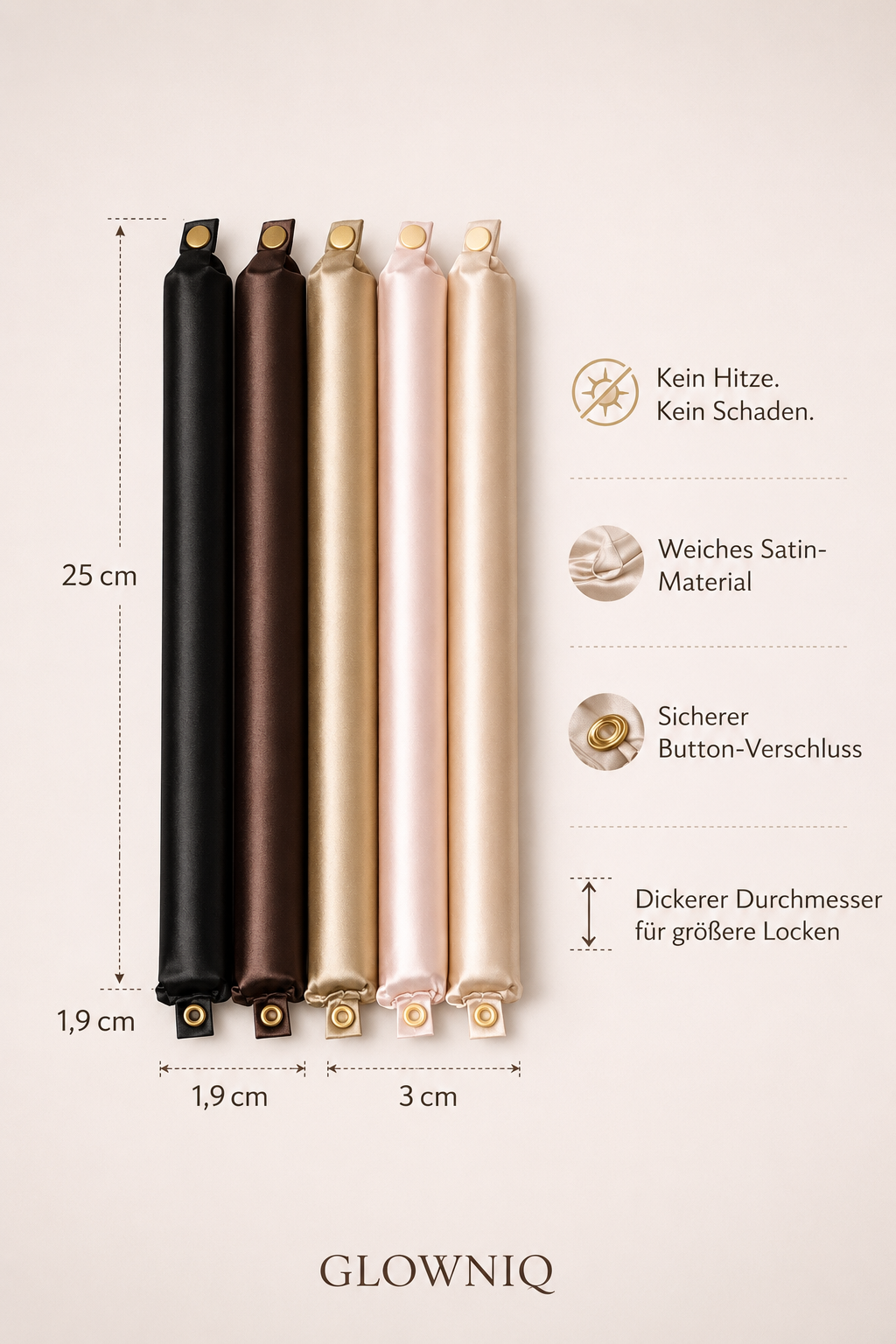 SilkWave™ Locken-Set ohne Hitze – Haarschonendes Styling über Nacht | Glowniq