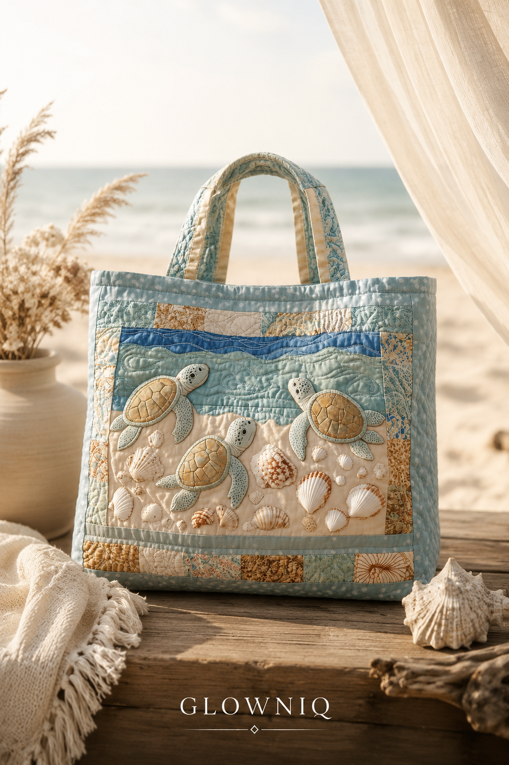 GLOWNIQ OceanBloom Tote Bag