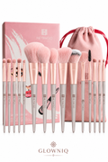 GLOWNIQ VelvetBlend™ Makeup Brush Set – 15-teiliges Luxus-Pinselset