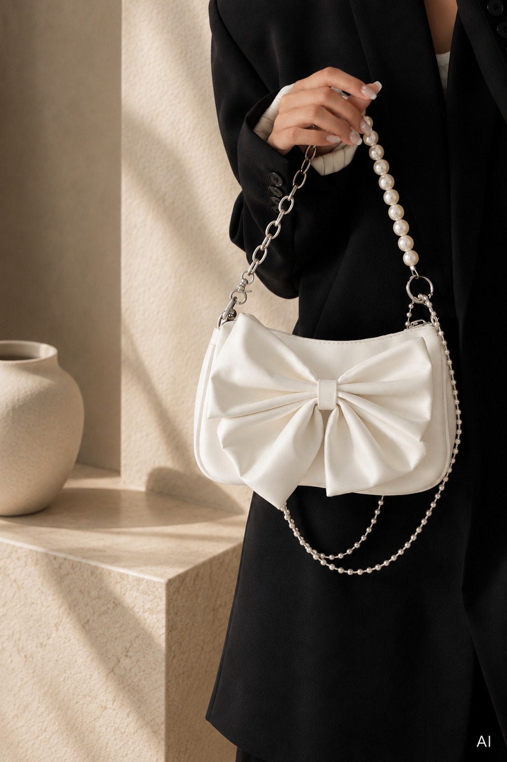 GLOWNIQ Éloise™ Schleifen-Schultertasche