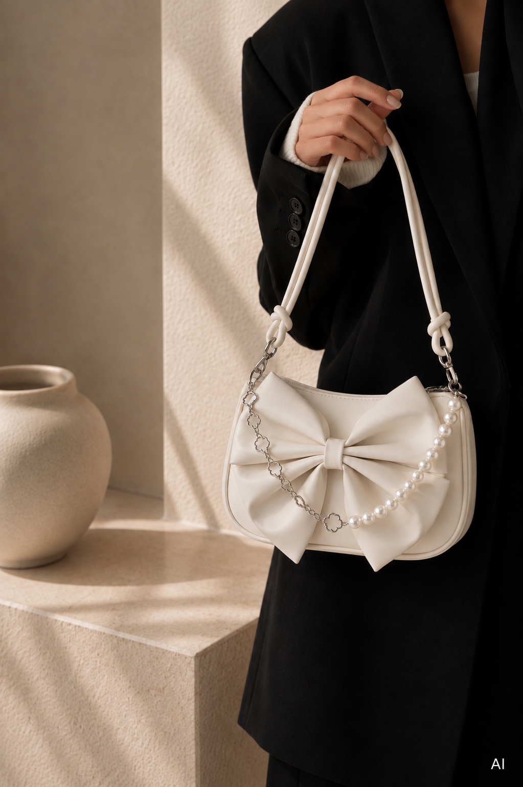 GLOWNIQ Éloise™ Schleifen-Schultertasche
